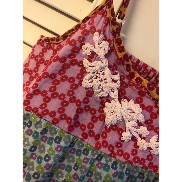 Mimi & maggie 7/8 mixed print tier summer dress - Picture 2 of 6